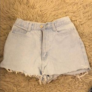 High waisted shorts